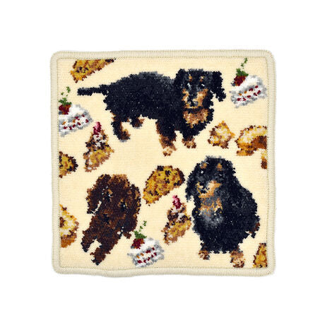 ハンカチ/タオルハンカチ アーンジョー 18cm / ダックスフンド