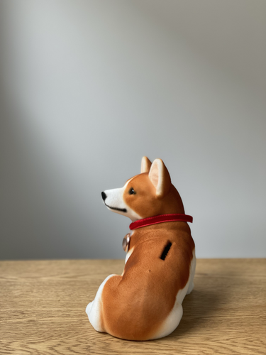 ふわふわワンちゃん貯金箱 | コーギー