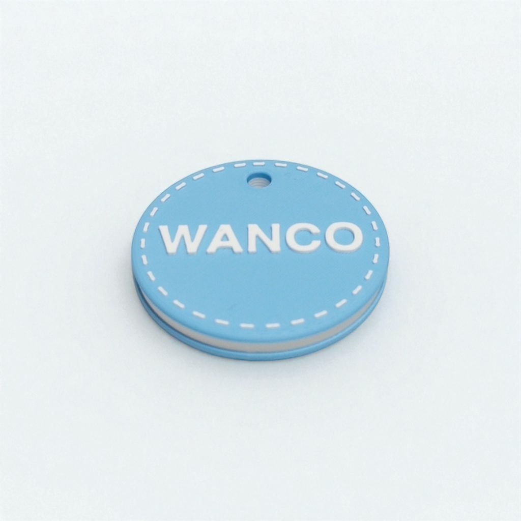 wanco/カラフル 名入れキーホルダー (ステッチ/1色カラー選択)