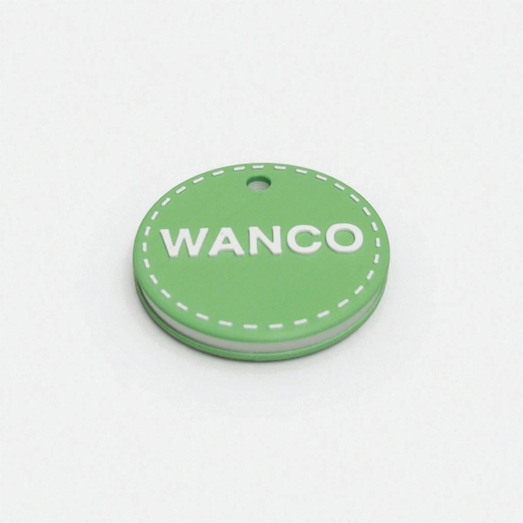 wanco/カラフル 名入れキーホルダー (ステッチ/1色カラー選択)