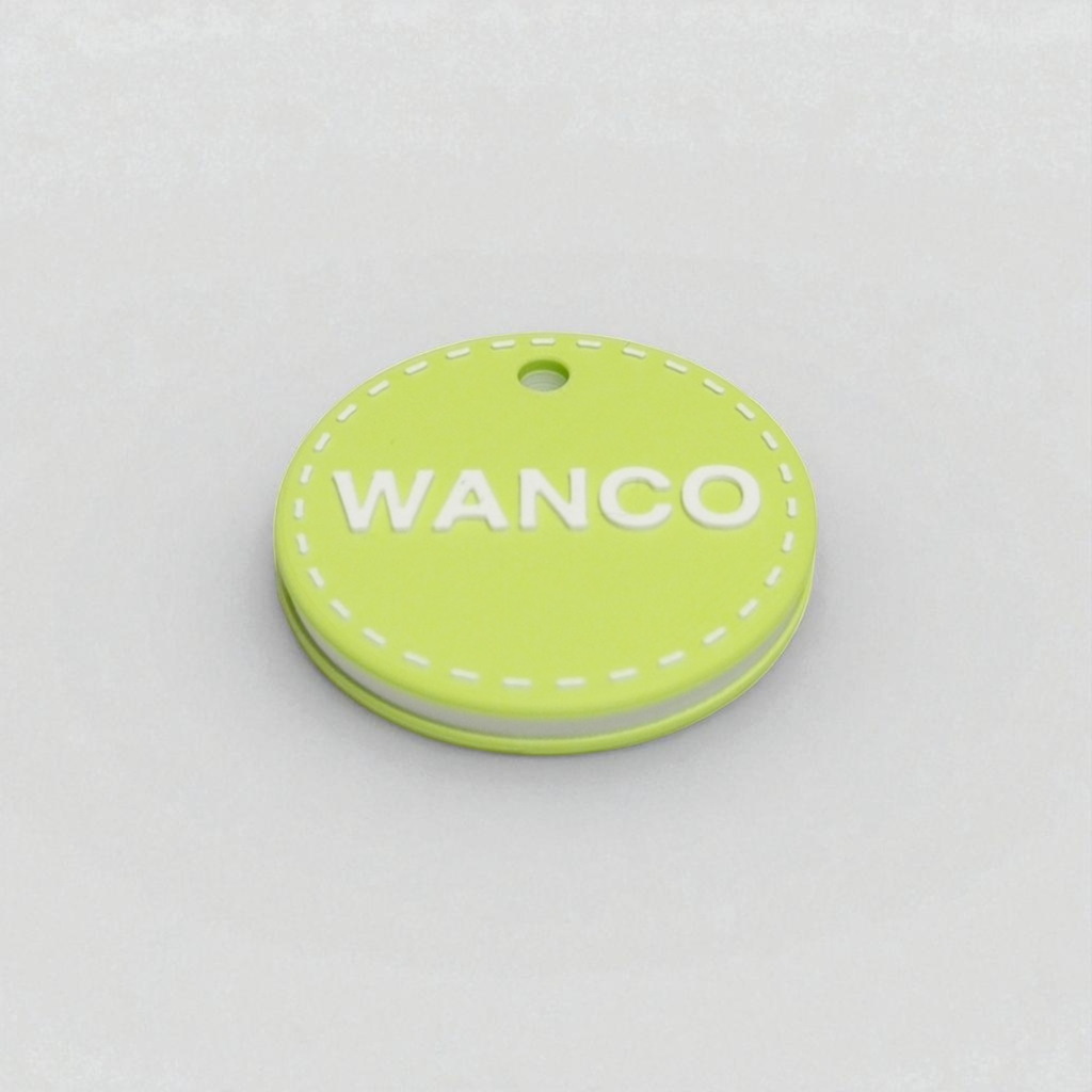 wanco/カラフル 名入れキーホルダー (ステッチ/1色カラー選択)
