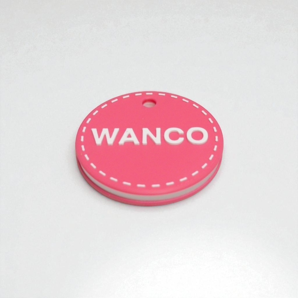 wanco/カラフル 名入れキーホルダー (ステッチ/1色カラー選択)