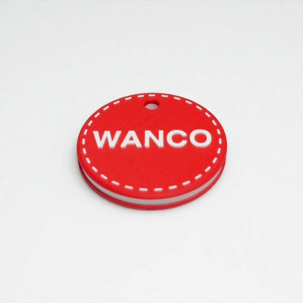 wanco/カラフル 名入れキーホルダー (ステッチ/1色カラー選択)