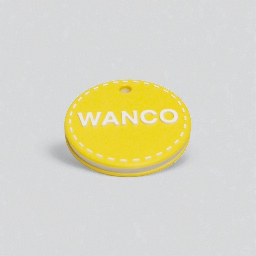 wanco/カラフル 名入れキーホルダー (ステッチ/1色カラー選択)