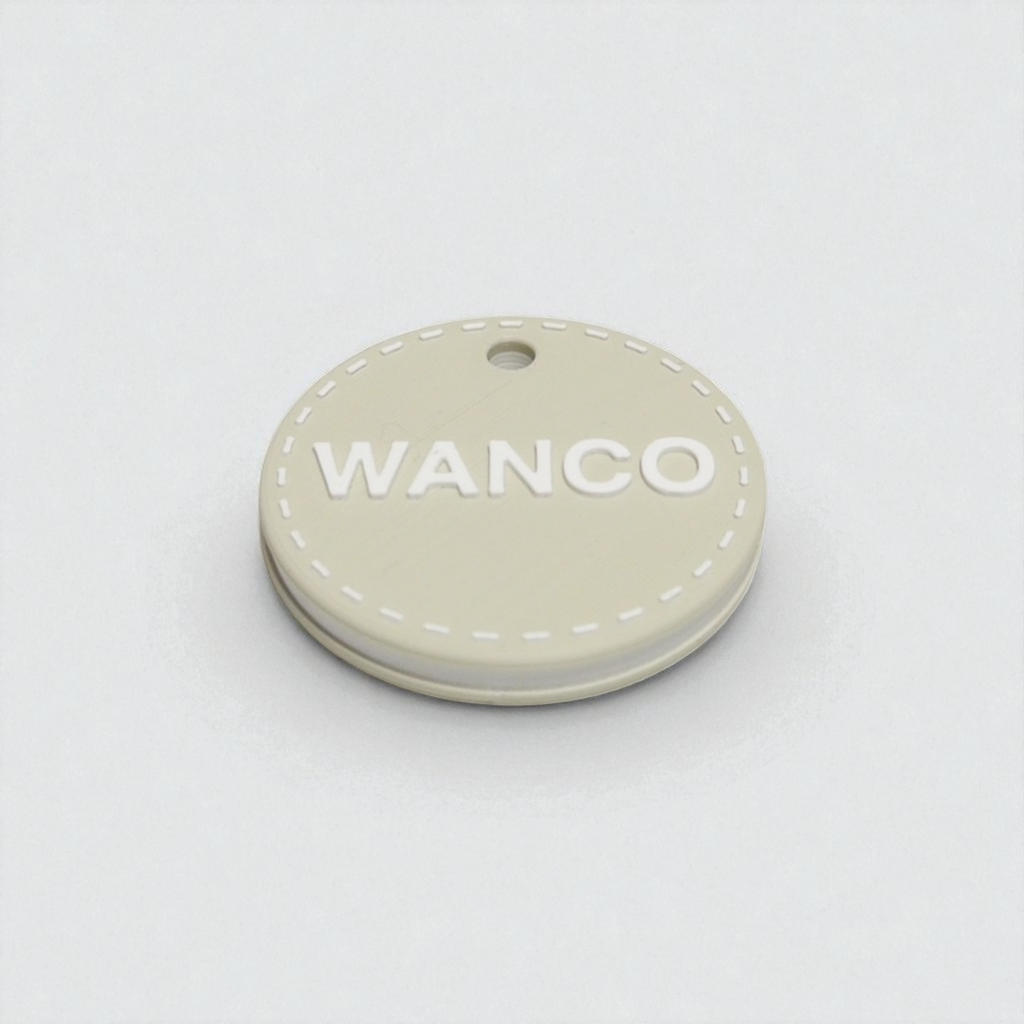 wanco/カラフル 名入れキーホルダー (ステッチ/1色カラー選択)