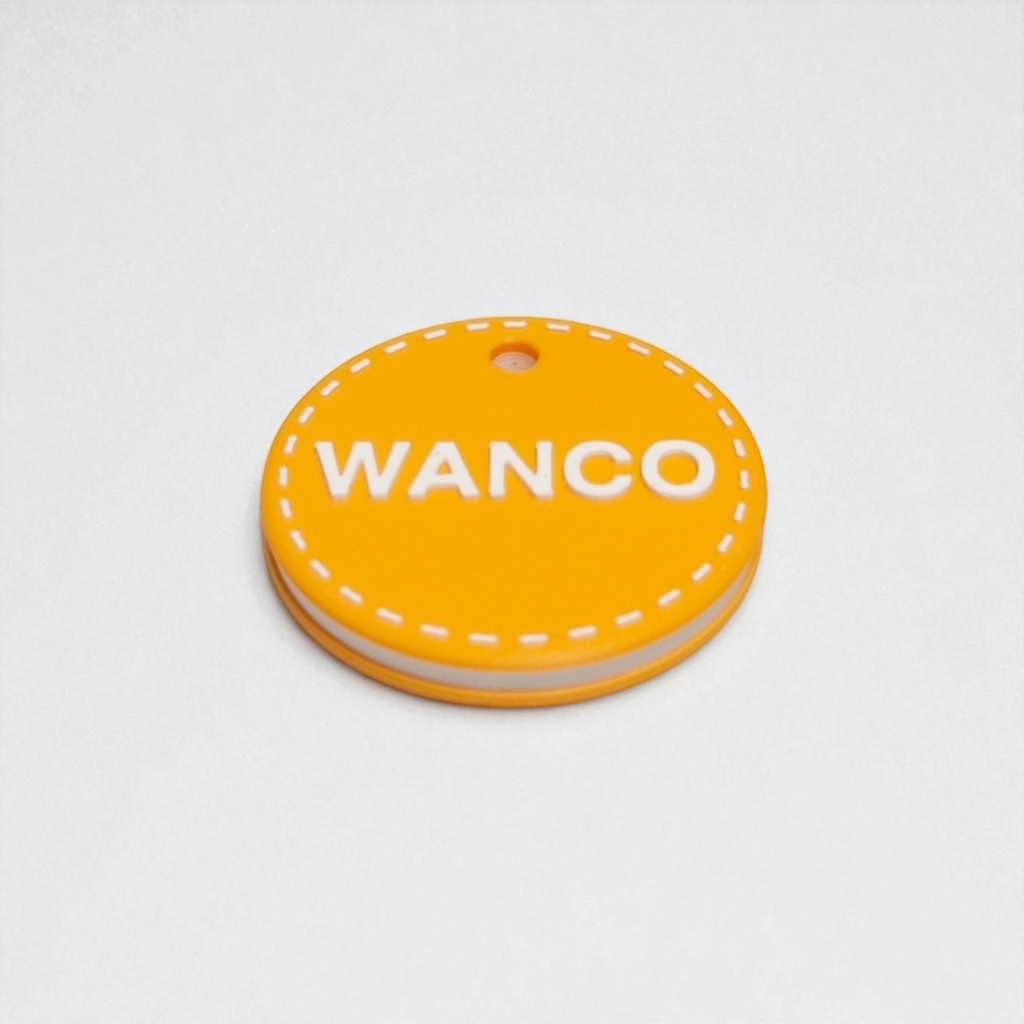 wanco/カラフル 名入れキーホルダー (ステッチ/1色カラー選択)