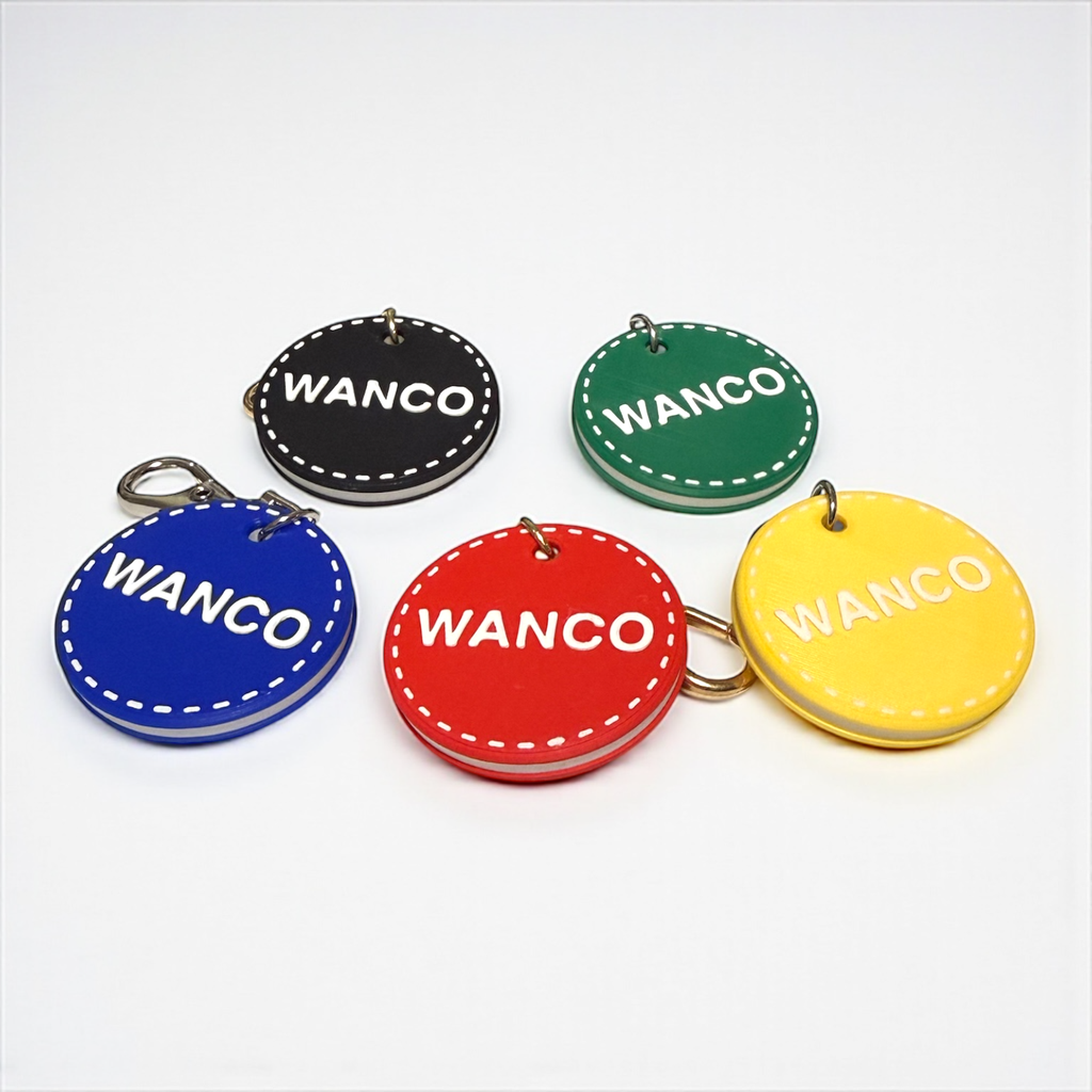 wanco/カラフル 名入れキーホルダー (ステッチ/原色)