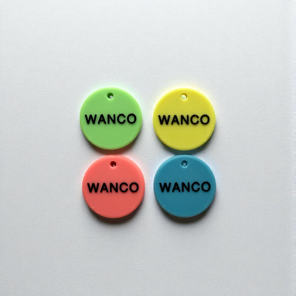 wanco/光る蓄光 名入れキーホルダー
