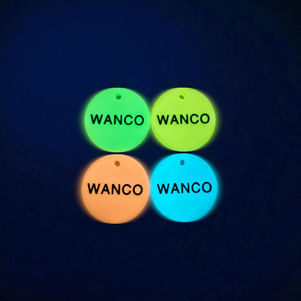 wanco/光る蓄光 名入れキーホルダー