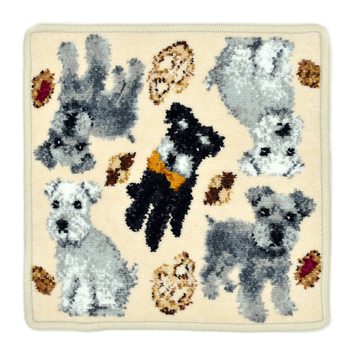 ハンカチ/タオルハンカチ アーンジョー 23cm / シュナウザー