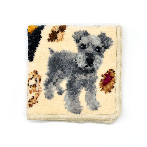ハンカチ/タオルハンカチ アーンジョー 23cm / シュナウザー