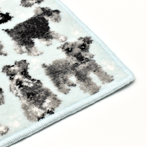 タオルハンカチ アーンジョー 23cm / シュナウザー 総柄