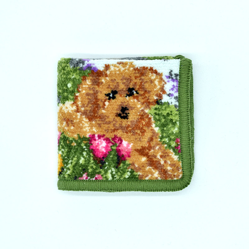 ハンカチ/タオルハンカチ アーンジョー 17cm / プードル