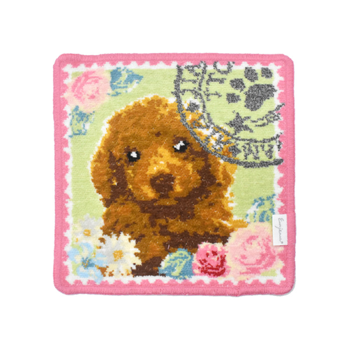 ハンカチ/タオルハンカチ アーンジョー 20cm / プードル