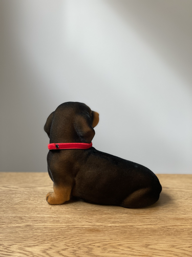 ふわふわワンちゃん貯金箱 | ダックスフンド黒