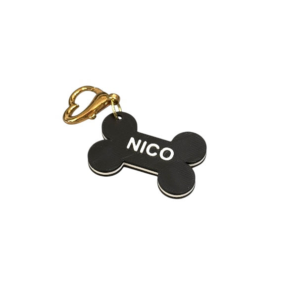 wanco/カラフル ボーン名入れキーホルダー