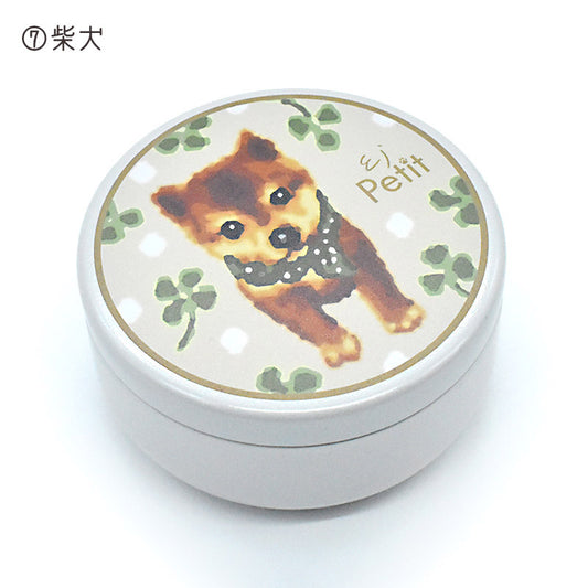 Enjeau(アーンジョー)：おやつ入れ缶 / 柴犬